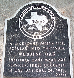 Wedding Tree Historical Marker